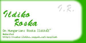 ildiko roska business card